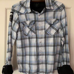 Fox men long sleeve shirt, size S